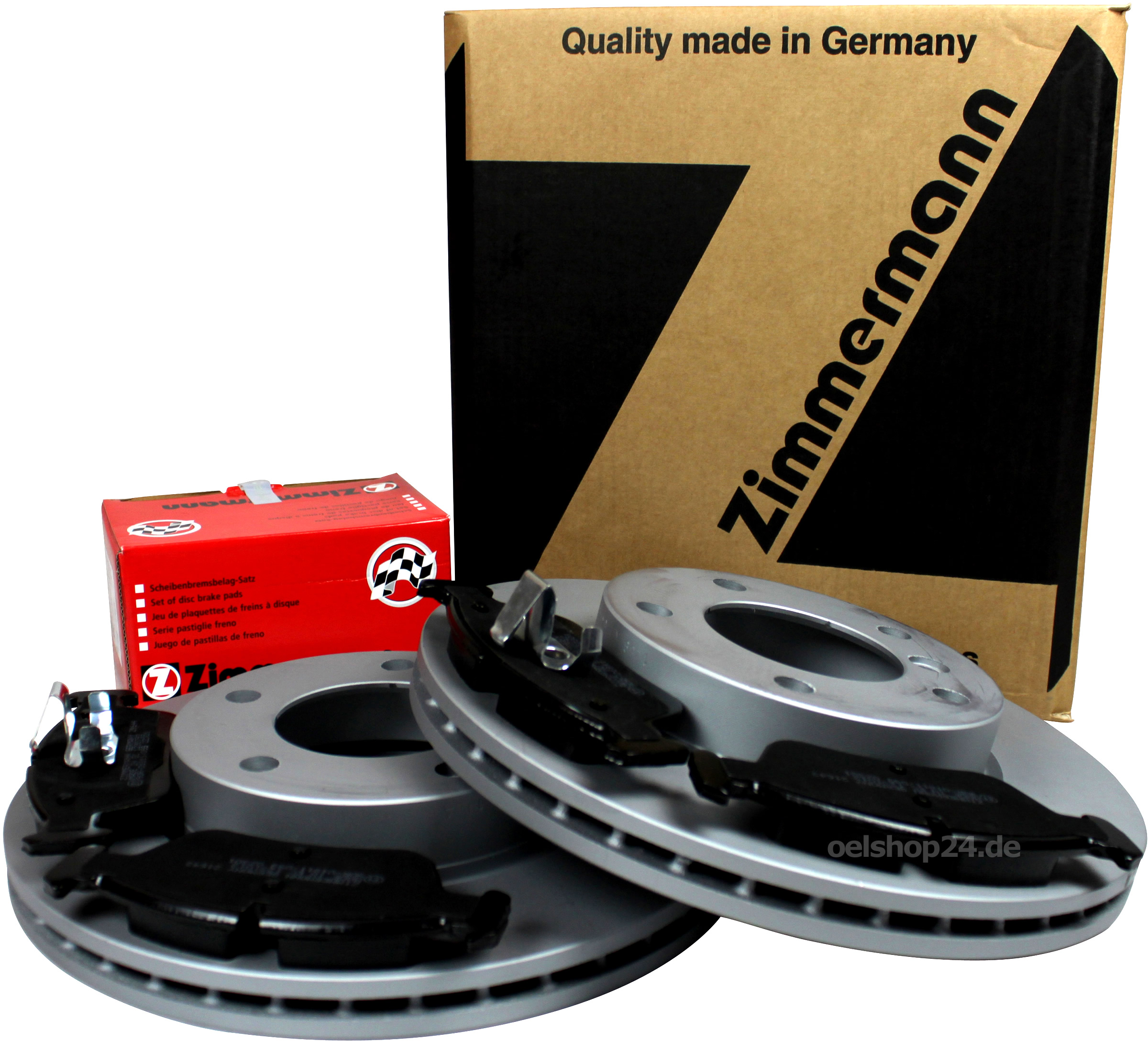 Audi A3 8P bis 150 PS Original Zimmermann SPORT Bremsen Set für hinten