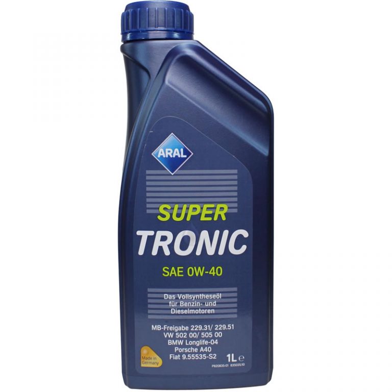 Aral Super Tronic G Motoröl – SAE 0W-40 – 3x1 Liter Im Pack – Hochleistungsöl Für Moderne Motoren